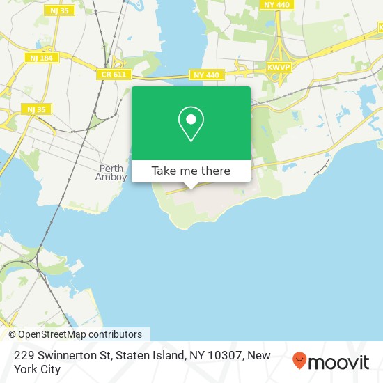 Mapa de 229 Swinnerton St, Staten Island, NY 10307
