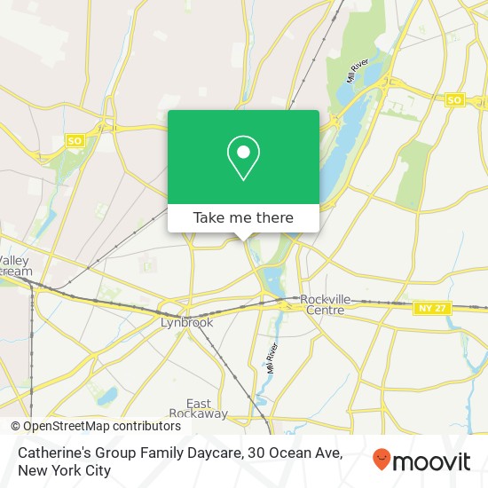 Mapa de Catherine's Group Family Daycare, 30 Ocean Ave