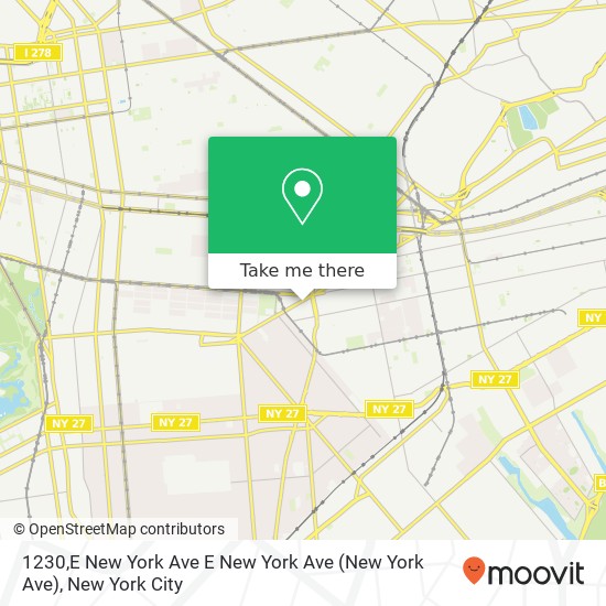 1230,E New York Ave E New York Ave (New York Ave), Brooklyn, NY 11212 map