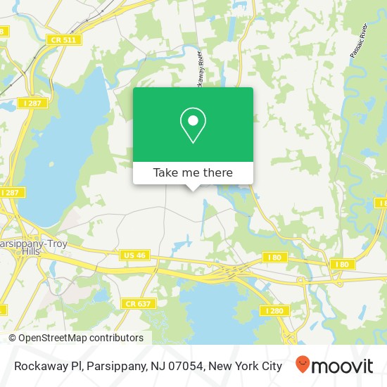 Rockaway Pl, Parsippany, NJ 07054 map