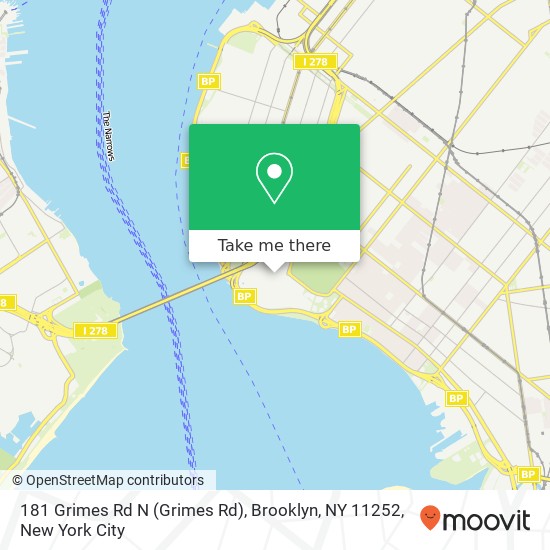 Mapa de 181 Grimes Rd N (Grimes Rd), Brooklyn, NY 11252