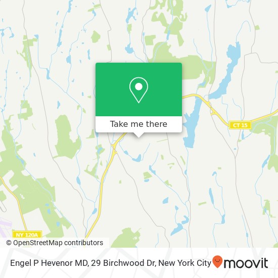 Mapa de Engel P Hevenor MD, 29 Birchwood Dr