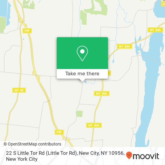 Mapa de 22 S Little Tor Rd (Little Tor Rd), New City, NY 10956
