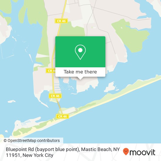 Bluepoint Rd (bayport blue point), Mastic Beach, NY 11951 map