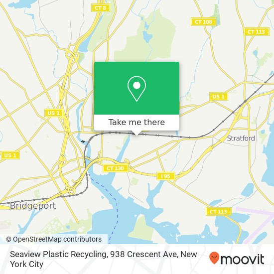 Mapa de Seaview Plastic Recycling, 938 Crescent Ave
