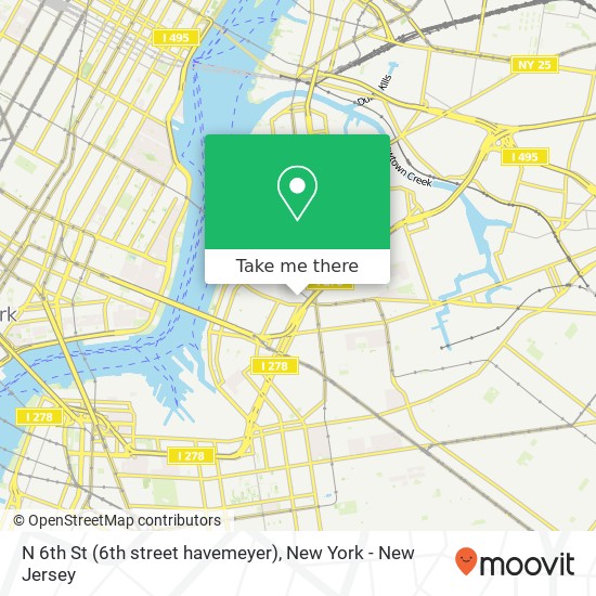 Mapa de N 6th St (6th street havemeyer)
