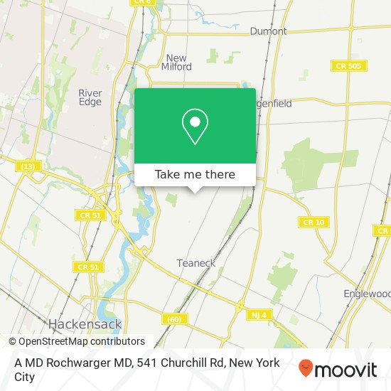 A MD Rochwarger MD, 541 Churchill Rd map