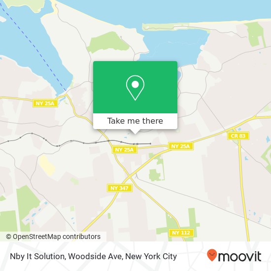 Mapa de Nby It Solution, Woodside Ave