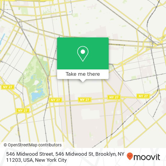 546 Midwood Street, 546 Midwood St, Brooklyn, NY 11203, USA map