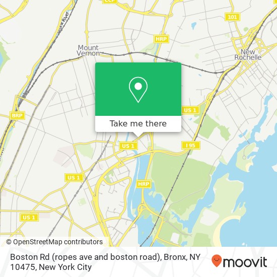 Mapa de Boston Rd (ropes ave and boston road), Bronx, NY 10475