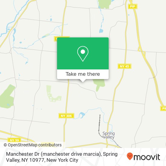 Manchester Dr (manchester drive marcia), Spring Valley, NY 10977 map