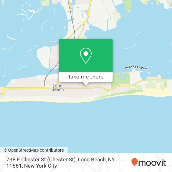 Mapa de 738 E Chester St (Chester St), Long Beach, NY 11561