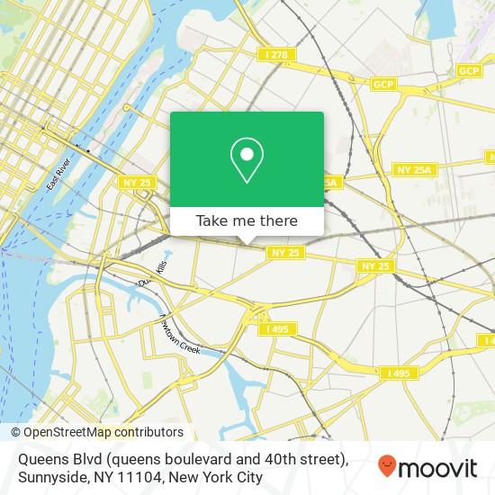 Queens Blvd (queens boulevard and 40th street), Sunnyside, NY 11104 map