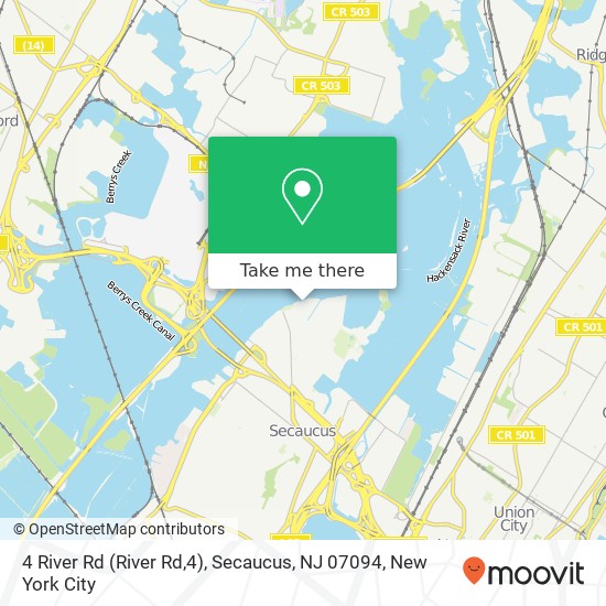 4 River Rd (River Rd,4), Secaucus, NJ 07094 map