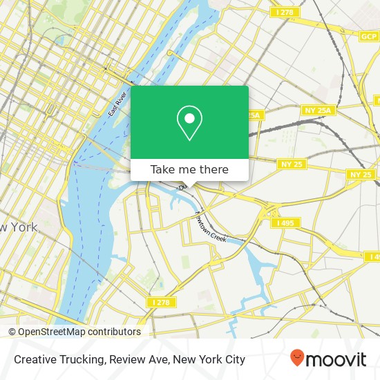 Creative Trucking, Review Ave map