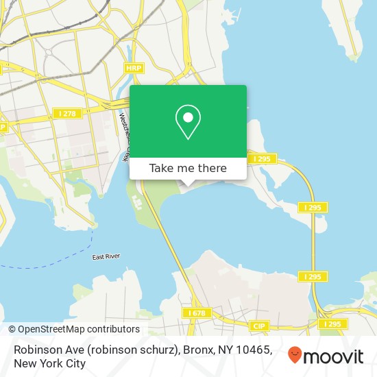 Mapa de Robinson Ave (robinson schurz), Bronx, NY 10465