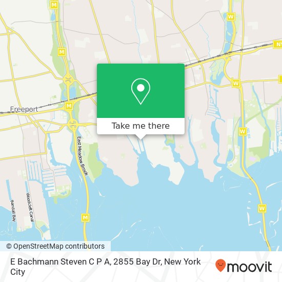 E Bachmann Steven C P A, 2855 Bay Dr map