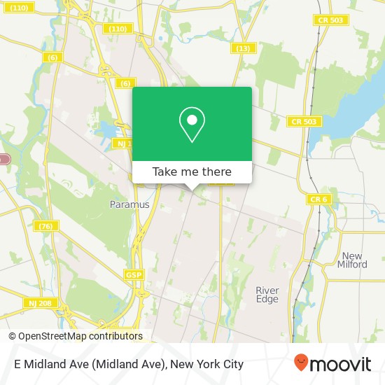 E Midland Ave (Midland Ave), Paramus, NJ 07652 map