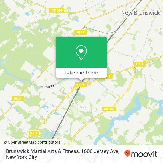 Brunswick Martial Arts & Fitness, 1600 Jersey Ave map