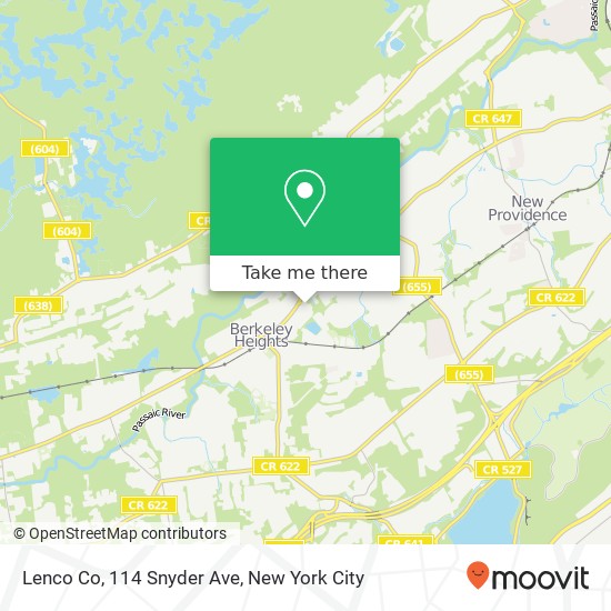 Mapa de Lenco Co, 114 Snyder Ave