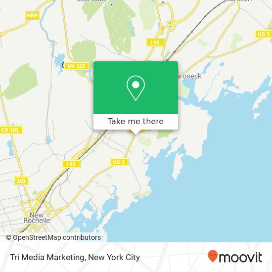 Mapa de Tri Media Marketing, 1415 Boston Post Rd
