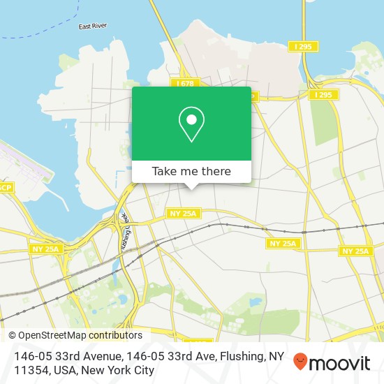 146-05 33rd Avenue, 146-05 33rd Ave, Flushing, NY 11354, USA map