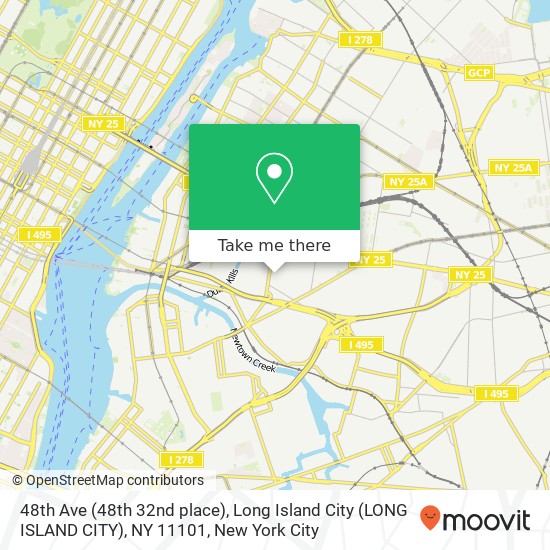 48th Ave (48th 32nd place), Long Island City (LONG ISLAND CITY), NY 11101 map
