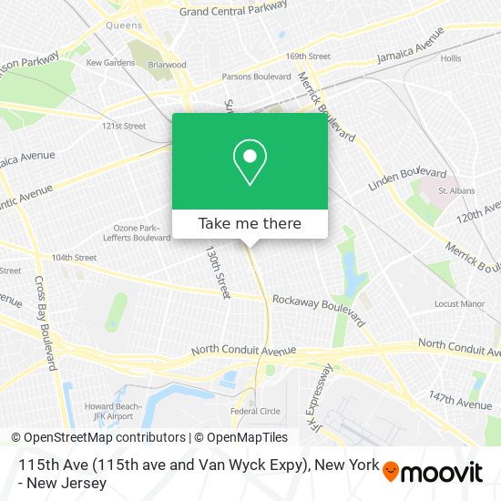 115th Ave (115th ave and Van Wyck Expy) map