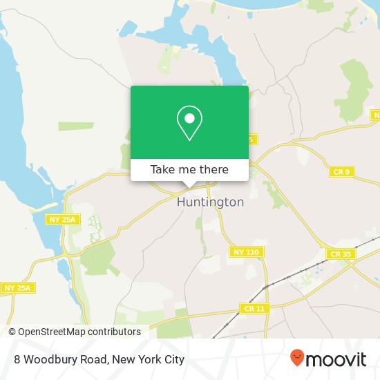 8 Woodbury Road map