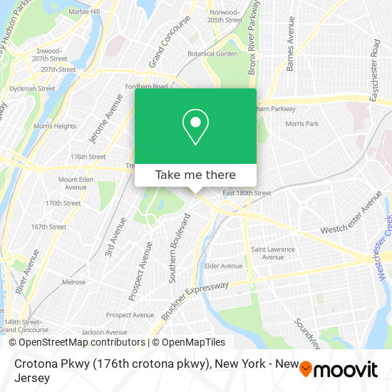 Crotona Pkwy (176th crotona pkwy) map