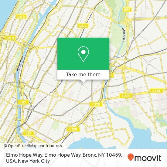 Mapa de Elmo Hope Way, Elmo Hope Way, Bronx, NY 10459, USA