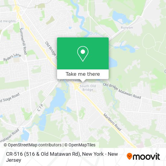 Mapa de CR-516 (516 & Old Matawan Rd)