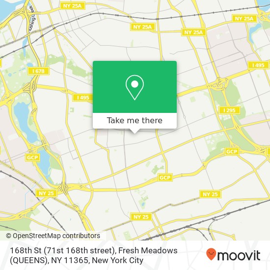 168th St (71st 168th street), Fresh Meadows (QUEENS), NY 11365 map