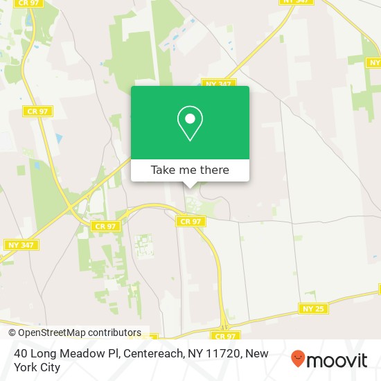 40 Long Meadow Pl, Centereach, NY 11720 map