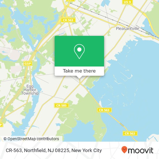 Mapa de CR-563, Northfield, NJ 08225