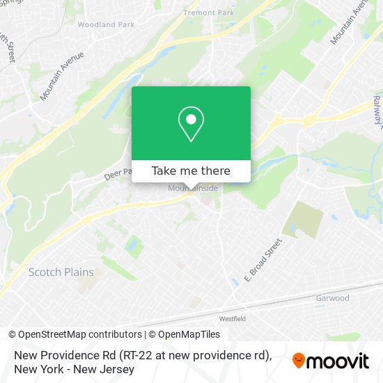 Mapa de New Providence Rd (RT-22 at new providence rd)