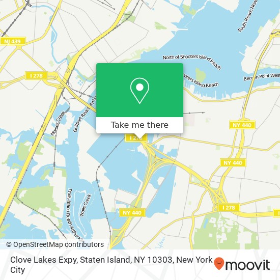 Mapa de Clove Lakes Expy, Staten Island, NY 10303