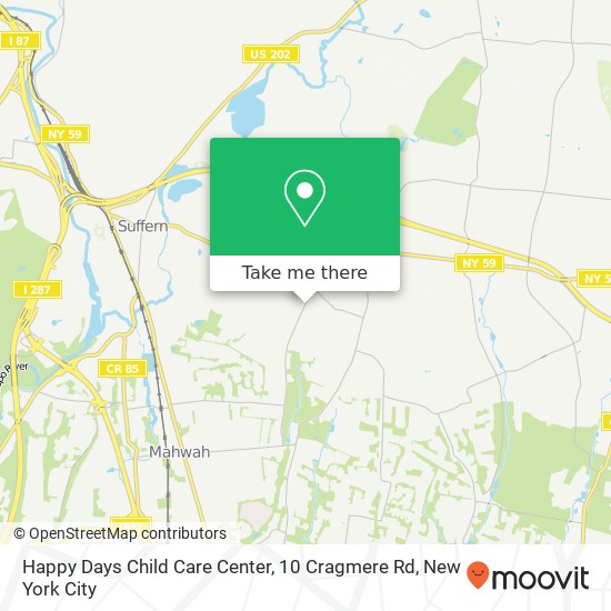 Happy Days Child Care Center, 10 Cragmere Rd map