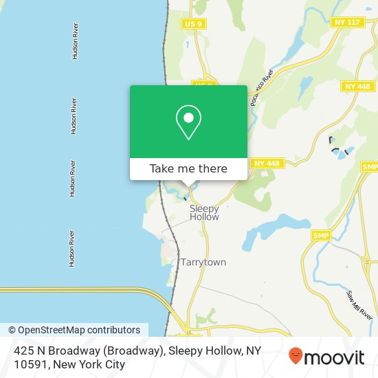 425 N Broadway (Broadway), Sleepy Hollow, NY 10591 map