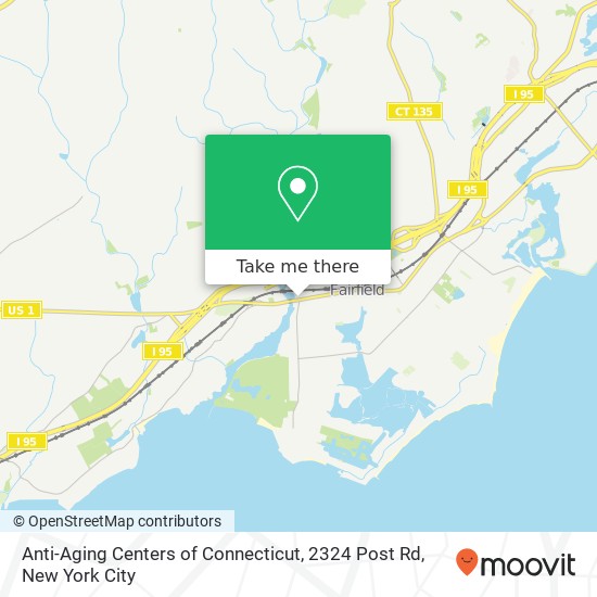 Anti-Aging Centers of Connecticut, 2324 Post Rd map