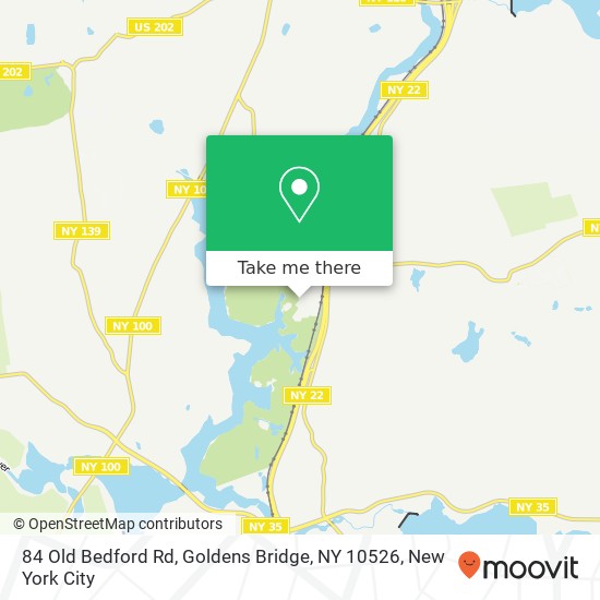 84 Old Bedford Rd, Goldens Bridge, NY 10526 map