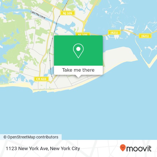 Mapa de 1123 New York Ave, Cape May, NJ 08204