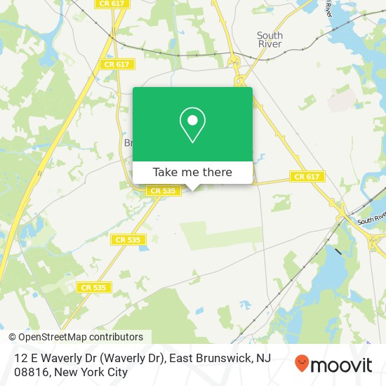 12 E Waverly Dr (Waverly Dr), East Brunswick, NJ 08816 map