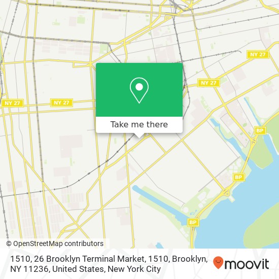 Mapa de 1510, 26 Brooklyn Terminal Market, 1510, Brooklyn, NY 11236, United States