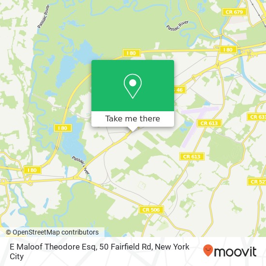 E Maloof Theodore Esq, 50 Fairfield Rd map