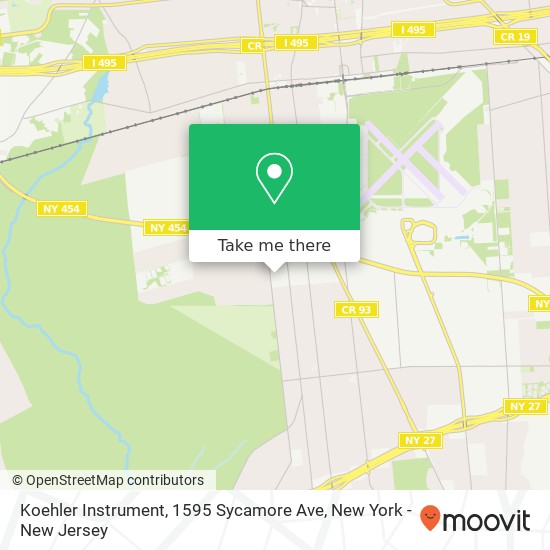 Koehler Instrument, 1595 Sycamore Ave map