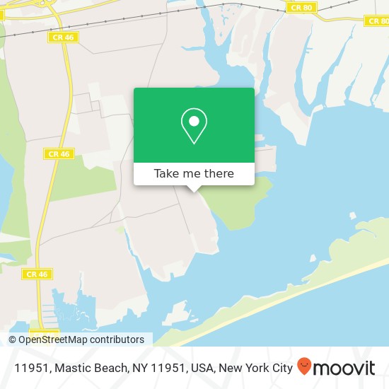 11951, Mastic Beach, NY 11951, USA map