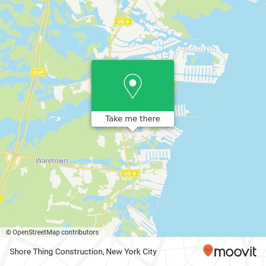 Shore Thing Construction map