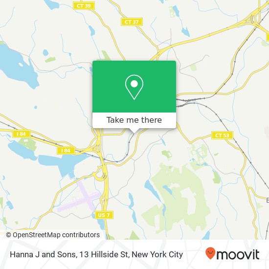 Mapa de Hanna J and Sons, 13 Hillside St