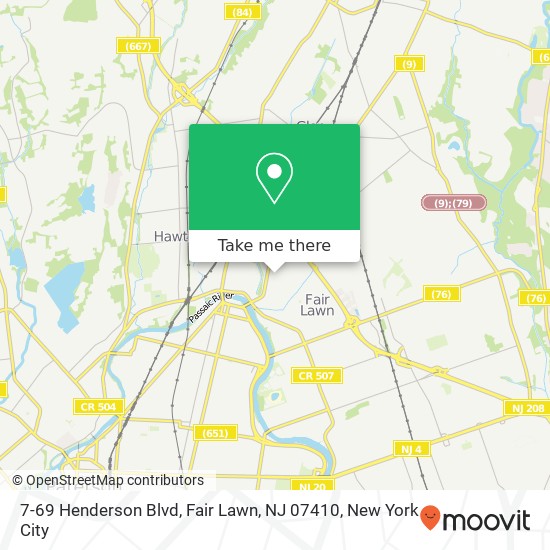 7-69 Henderson Blvd, Fair Lawn, NJ 07410 map